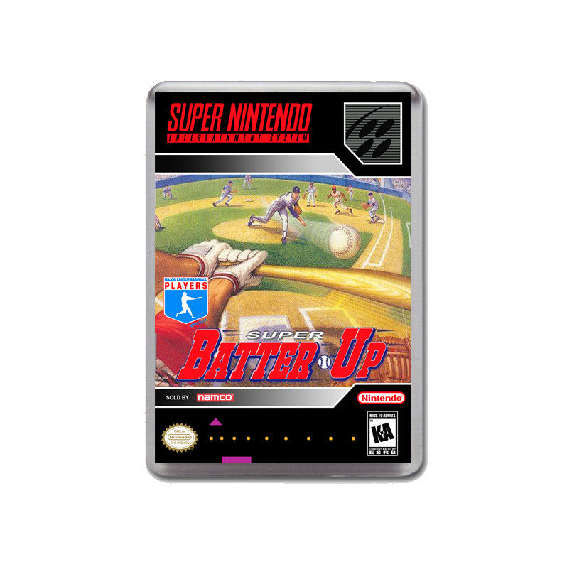 Super Batter Up - SNES GAME inspired Retro Gaming Magnet