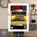 Super Battleship Super Nintendo GAME INSPIRED THEME Retro Gaming Poster A4 A3 A2 Or A1