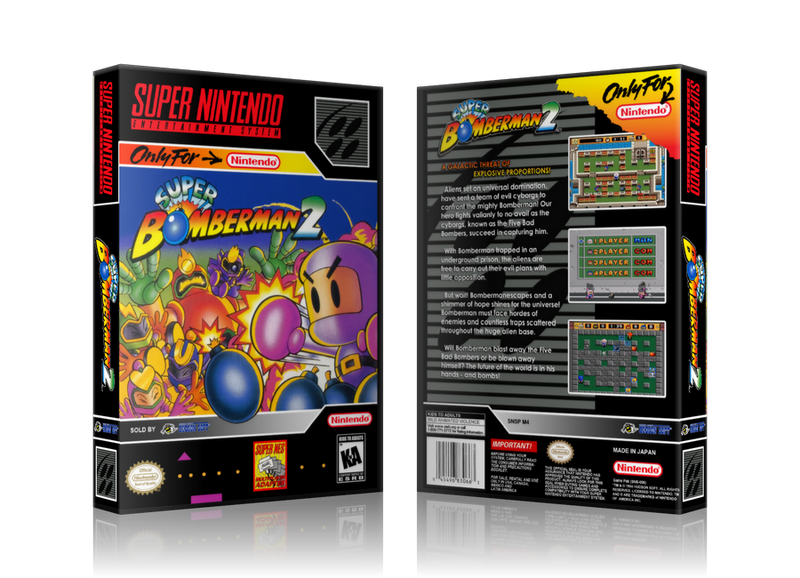 Super Bomberman Replacement Nintendo SNES Game Case Or Cover