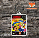 Super Bomberman Game Inspired Retro Gaming Keyring