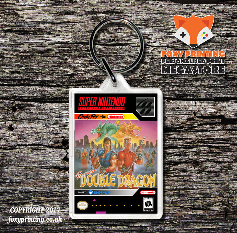 Super Double Dragon Game Inspired Retro Gaming Keyring