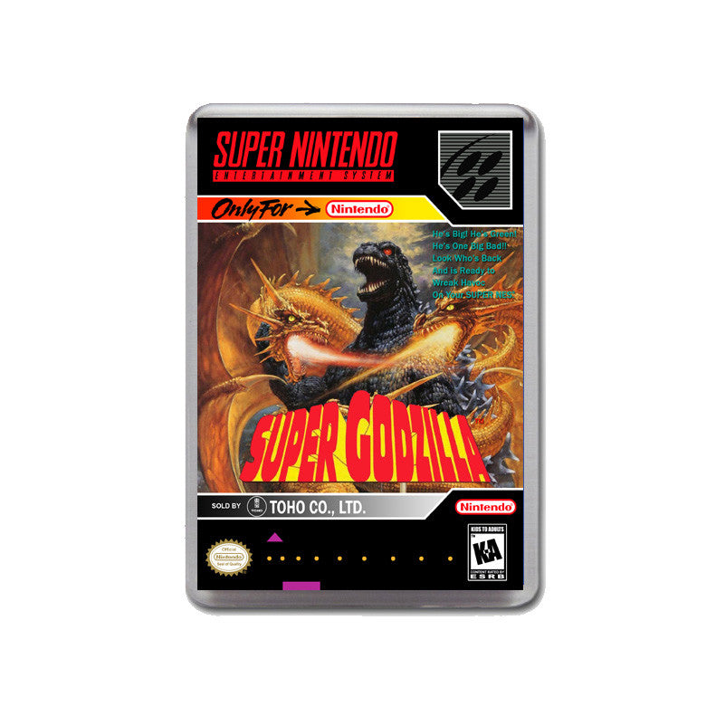 Super Godzilla - SNES GAME inspired Retro Gaming Magnet