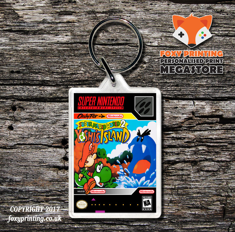 Super Mario World 2 Yoshi's Island Game Inspired Retro Gaming Keyring