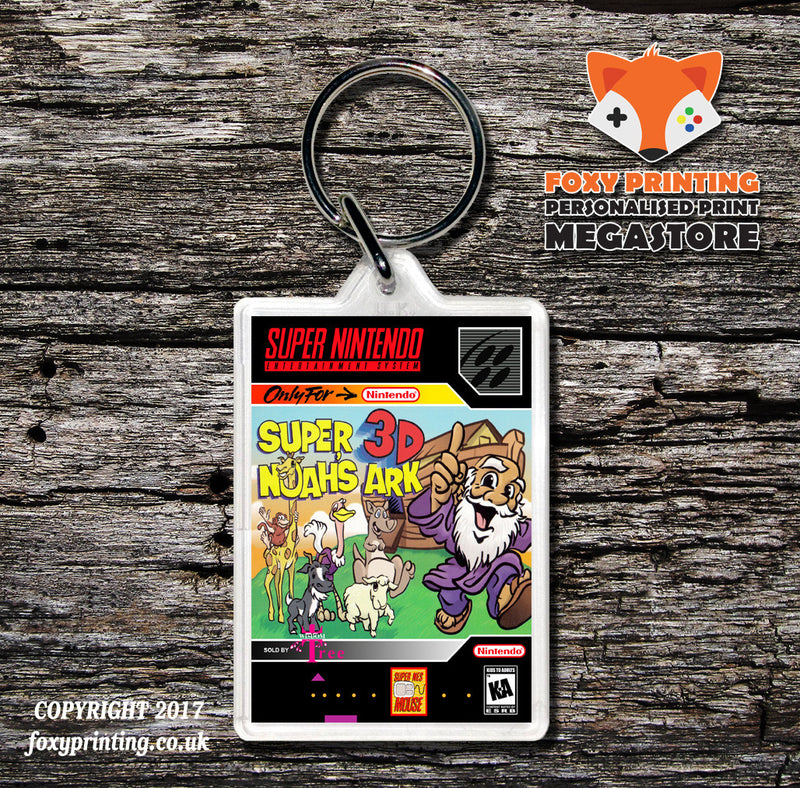 Super Noah's Ark 3D Game Inspired Retro Gaming Keyring