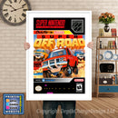 Super Off Road Super Nintendo GAME INSPIRED THEME Retro Gaming Poster A4 A3 A2 Or A1