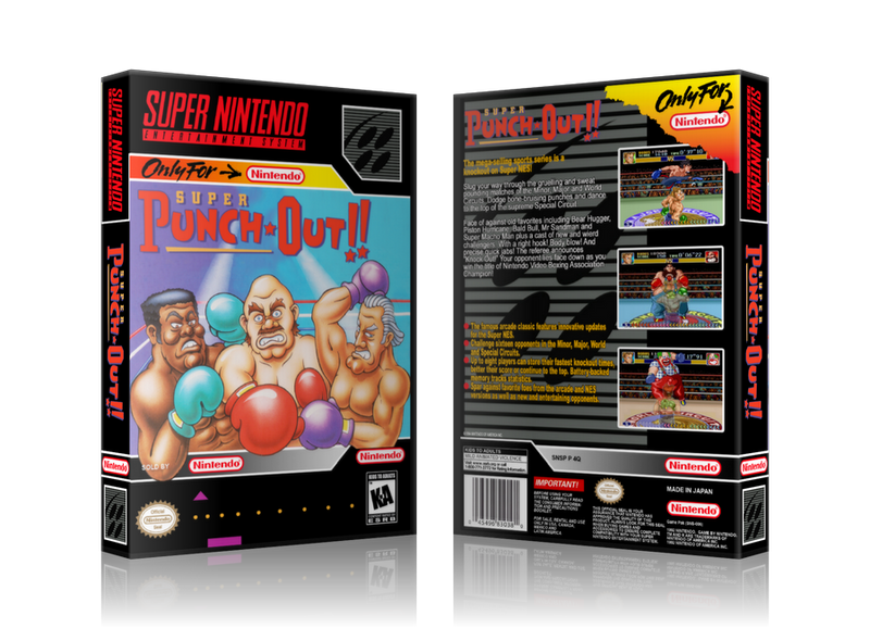 Super Punch Out Replacement Nintendo SNES Game Case Or Cover