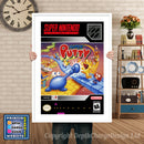 Super Putty Super Nintendo GAME INSPIRED THEME Retro Gaming Poster A4 A3 A2 Or A1