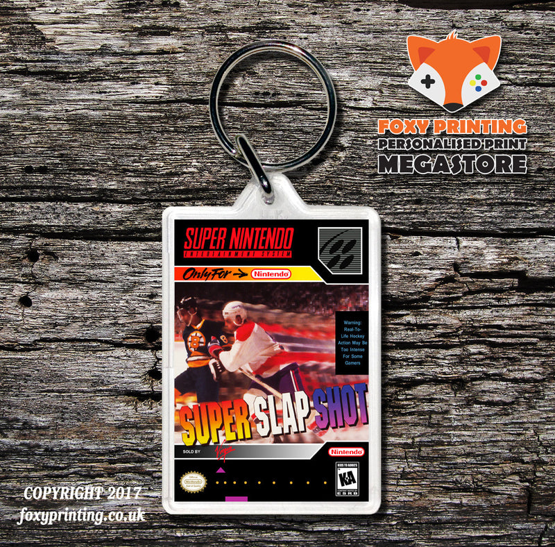 Super Slap Shot Game Inspired Retro Gaming Keyring