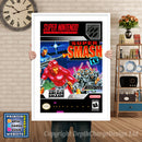 Super Smash TV Super Nintendo GAME INSPIRED THEME Retro Gaming Poster A4 A3 A2 Or A1