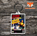 Super Soccer Game Inspired Retro Gaming Keyring