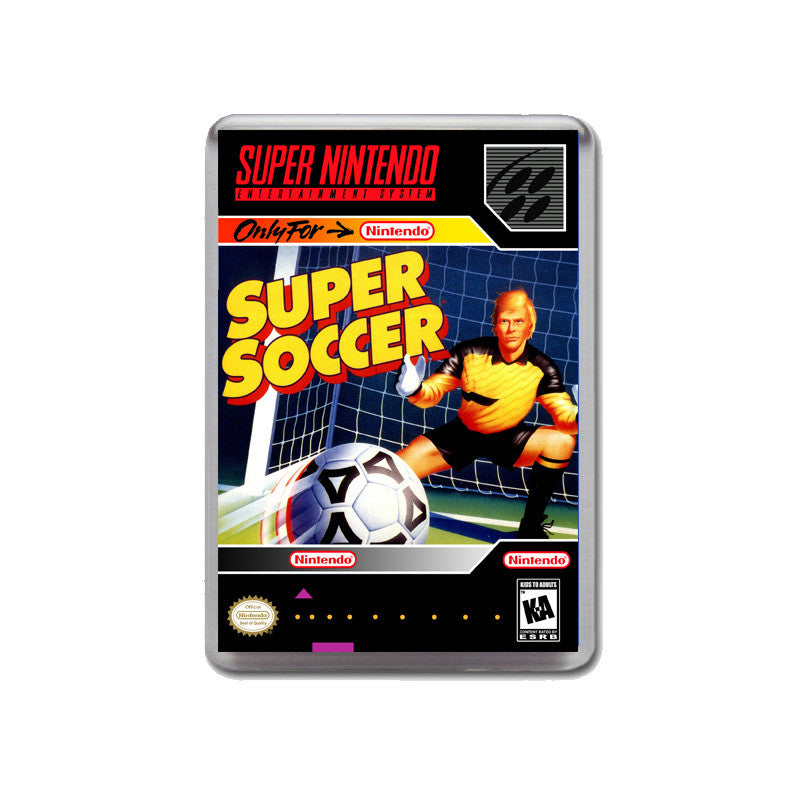 Super Soccer - SNES GAME inspired Retro Gaming Magnet