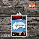 Super Solitaire Game Inspired Retro Gaming Keyring