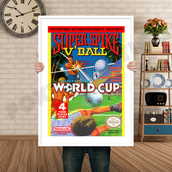 Super Spike Vball World Cup Retro Game Inspired Theme Nintendo NES Gaming