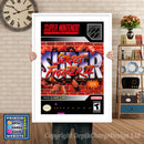 Super Street Fighter II Super Nintendo GAME INSPIRED THEME Retro Gaming Poster A4 A3 A2 Or A1