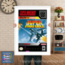 Super Strike Eagle Super Nintendo GAME INSPIRED THEME Retro Gaming Poster A4 A3 A2 Or A1