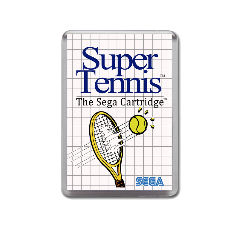 Super Tennis 2 Sega Master System Game Inspired Fridge Magnet
