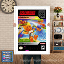 Super Troll Islands Super Nintendo GAME INSPIRED THEME Retro Gaming Poster A4 A3 A2 Or A1
