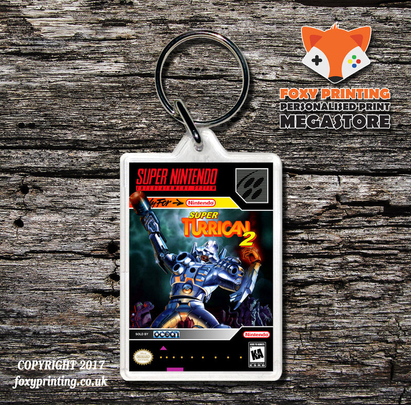 Super Turrican 2 Game Inspired Retro Gaming Keyring