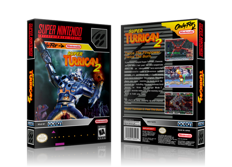 Super Turrican Replacement Nintendo SNES Game Case Or Cover