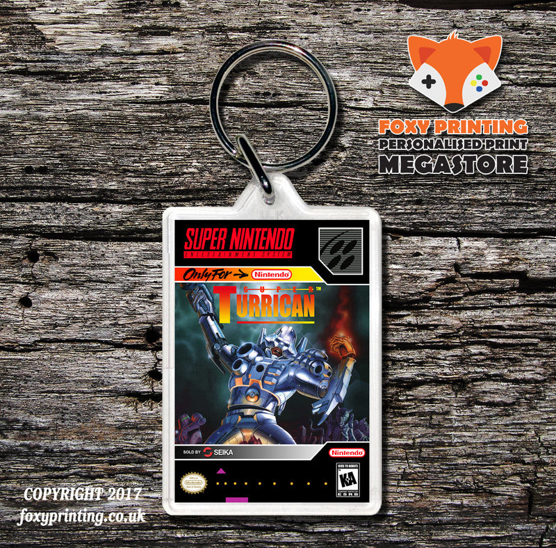 Super Turrican Game Inspired Retro Gaming Keyring