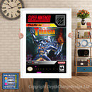 Super Turrican Super Nintendo GAME INSPIRED THEME Retro Gaming Poster A4 A3 A2 Or A1