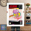 Super Widget Super Nintendo GAME INSPIRED THEME Retro Gaming Poster A4 A3 A2 Or A1