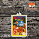 Super Pitfall Retro NES Game Cover Art Gaming Keyring