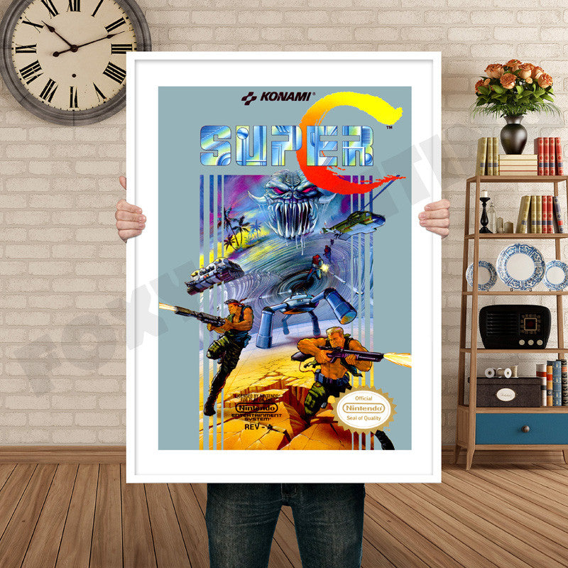 Superc Retro GAME INSPIRED THEME Nintendo NES Gaming A4 A3 A2 Or A1 Poster Art 552