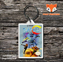 Super Team Games Retro NES Game Cover Art Gaming Keyring