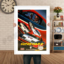 Supercars Retro GAME INSPIRED THEME Nintendo NES Gaming A4 A3 A2 Or A1 Poster Art 553