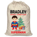 PERSONALISED Cartoon Inspired Super Hero Super Boy - XL Children's Christmas Santa Sack CUSTOMISE Present