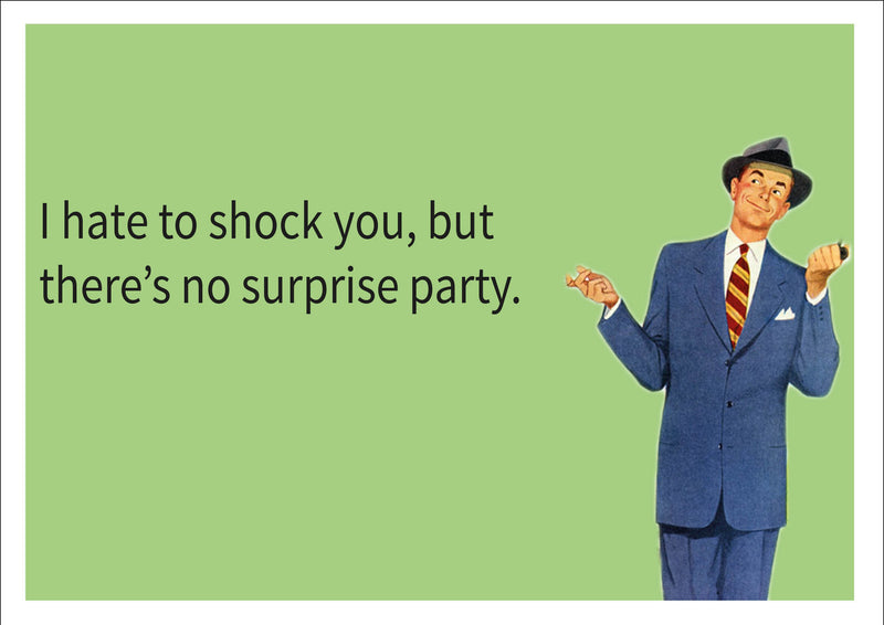 Surprise Party INSPIRED Adult Personalised Birthday Card Birthday Card