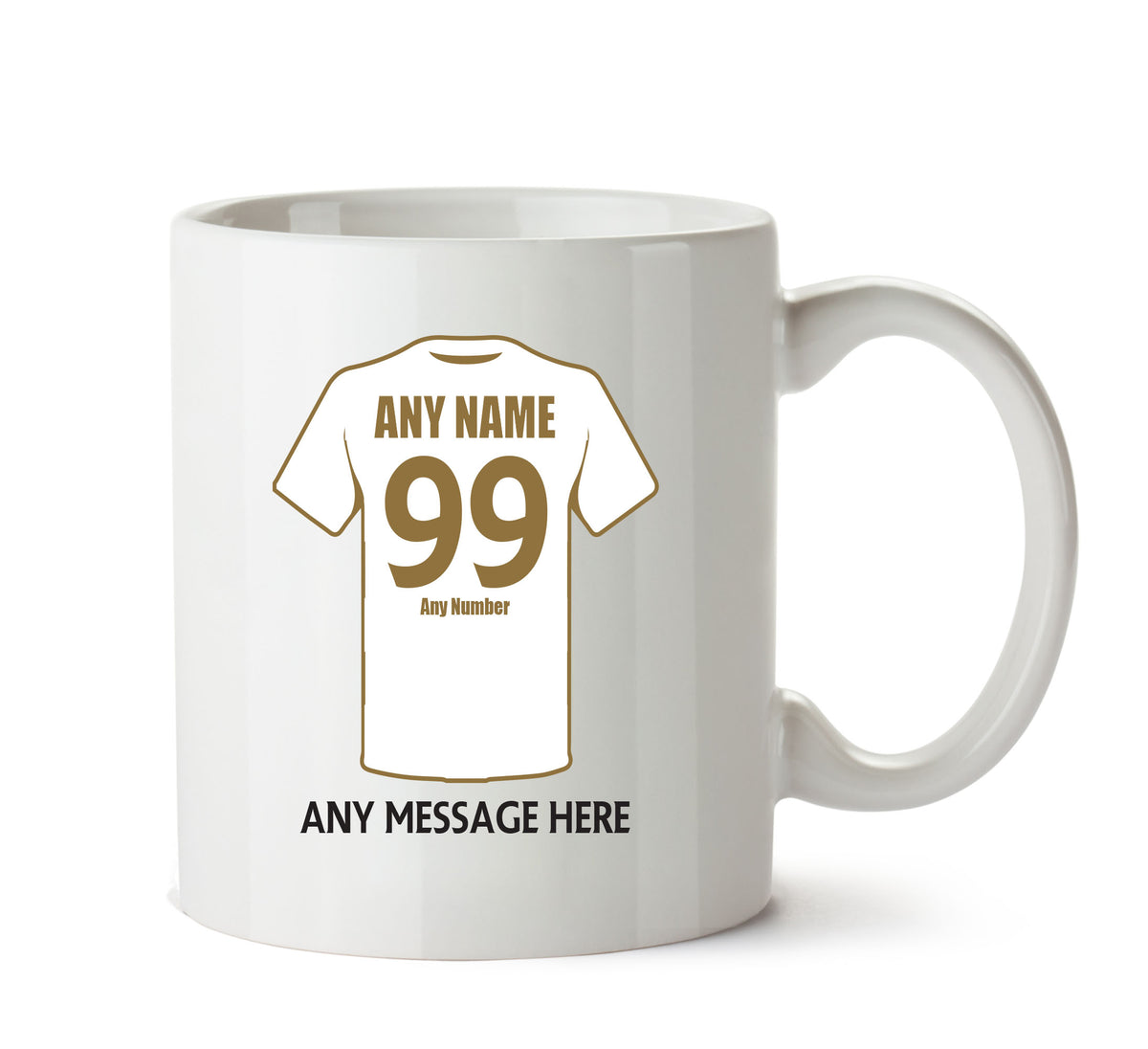 Swansea City Football Team Mug - Personalised Birthday Age and Name – printed mug product image 1