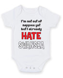 Swansea Hate Football Fan Baby Grow Bodysuit