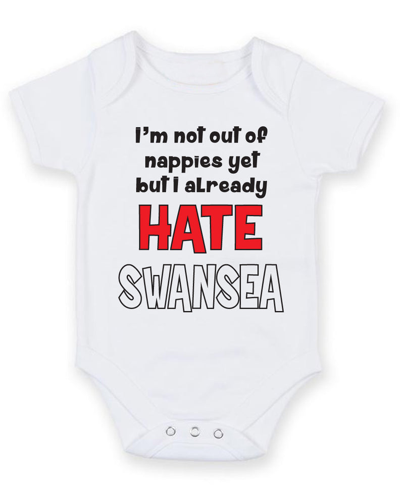Swansea Hate Football Fan Baby Grow Bodysuit