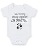 Swansea Me and my Daddy Football Fan Baby Grow Bodysuit