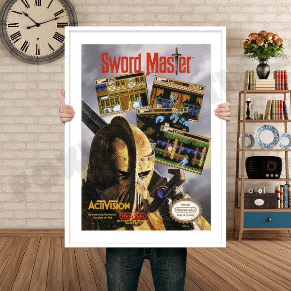 Sword Master Retro Game Inspired Theme Nintendo NES Gaming