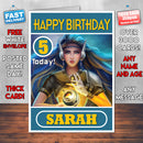 Personalised Symmetra Overwatch Inspired Style Game Kids Inspired Birthday Card (SA)
