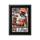 T. J. Carrie 2 Limited Edition Football Signed Print - American Footballer