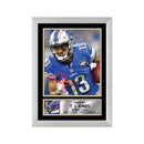 T. J. Jones Limited Edition Football Signed Print - American Footballer