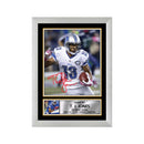 T. J. Jones 2 Limited Edition Football Signed Print - American Footballer