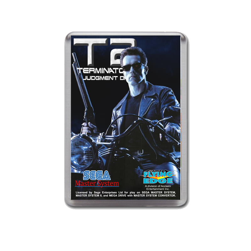 T2 Retail Sega Master System Game Inspired Fridge Magnet