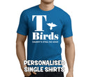 T Birds White Custom Stag T-Shirt - Any Name - Party Tee