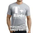T Birds White Custom Stag T-Shirt - Any Name - Party Tee