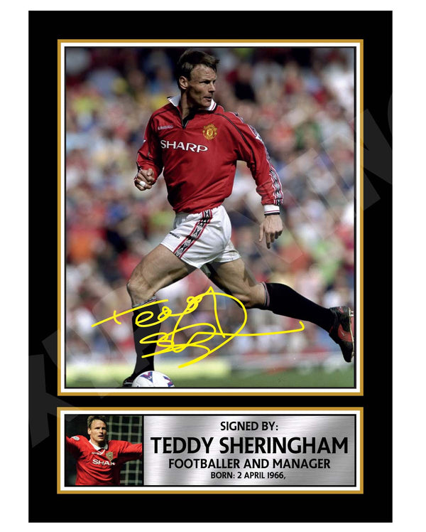 TEDDY SHERINGHAM (1) Football Player Printed Signature Print