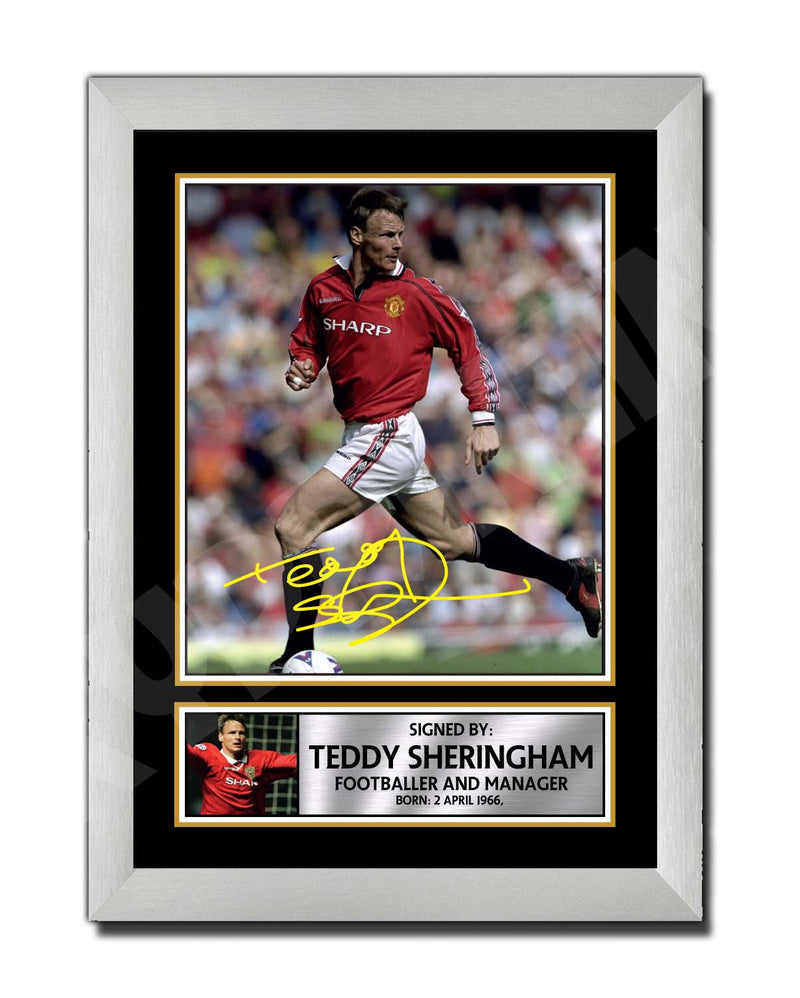TEDDY SHERINGHAM (1) Limited Edition Football Player Signed Print - Football