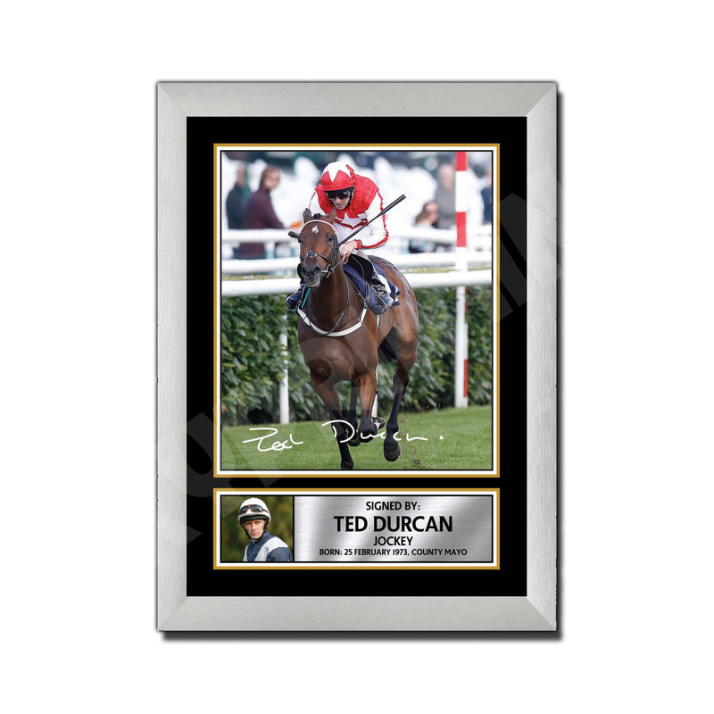 TED DURCAN 2 Limited Edition Horse Racer Signed Print - Horse Racing