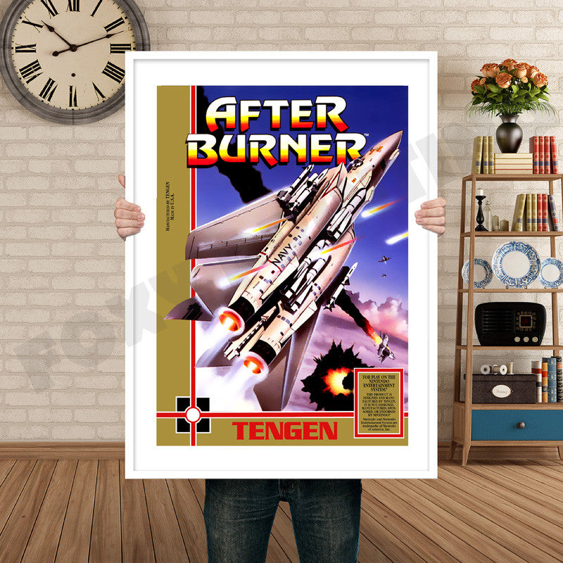 TENGEN0afterburner Retro GAME INSPIRED THEME Nintendo NES Gaming A4 A3 A2 Or A1 Poster Art 700