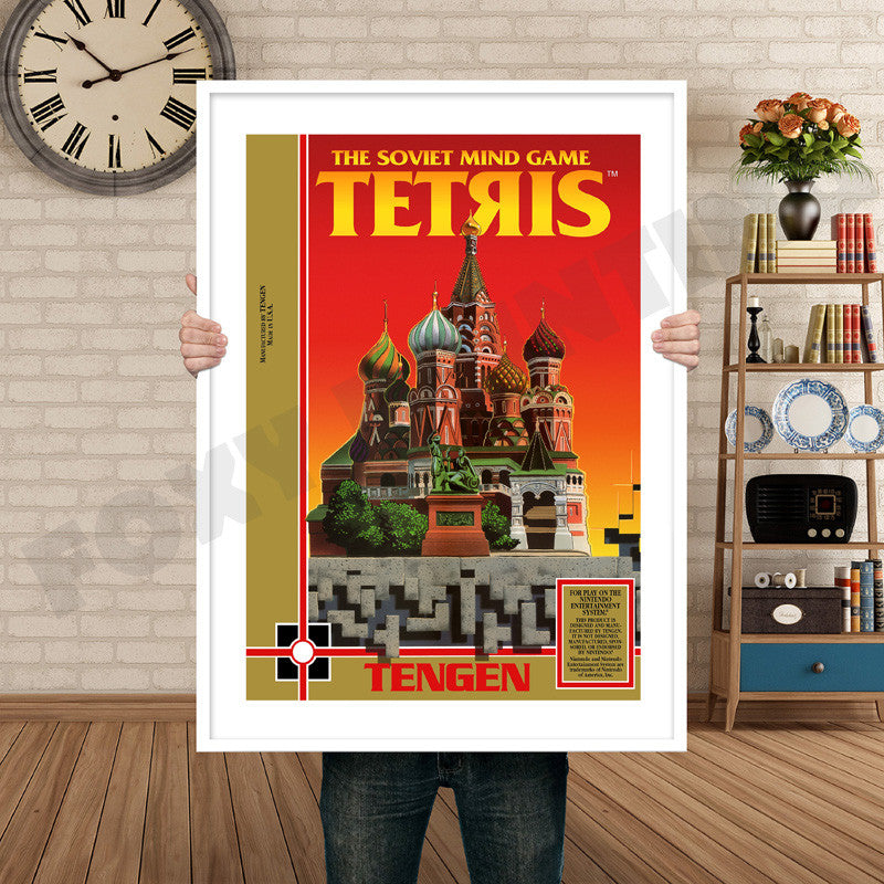TENGEN Tetris Retro GAME INSPIRED THEME Nintendo NES Gaming A4 A3 A2 Or A1 Poster Art 677