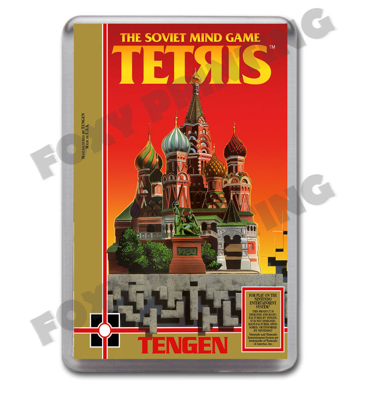Tengen Tetris Retro Nintendo NES Game Inspired Fridge Magnet 677